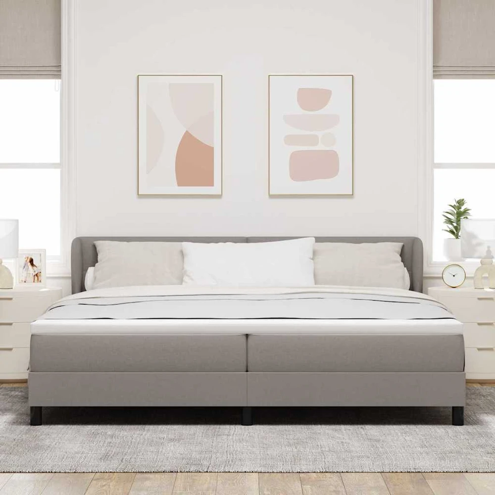 Kiemas lova su galvūgalio Tortora 200 x 200 cm audinys