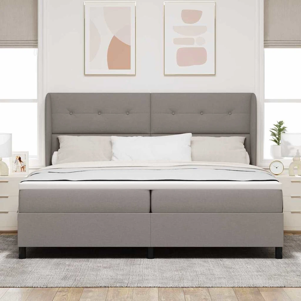 Kiemas lova su galvūgalio Tortora 200 x 200 cm audinys
