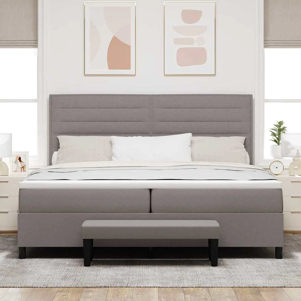 Kiemas lova su galvūgalio Tortora 200 x 200 cm audinys