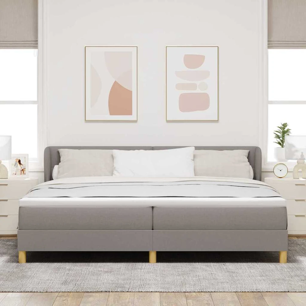 Kiemas lova su galvūgalio Tortora 200 x 200 cm audinys