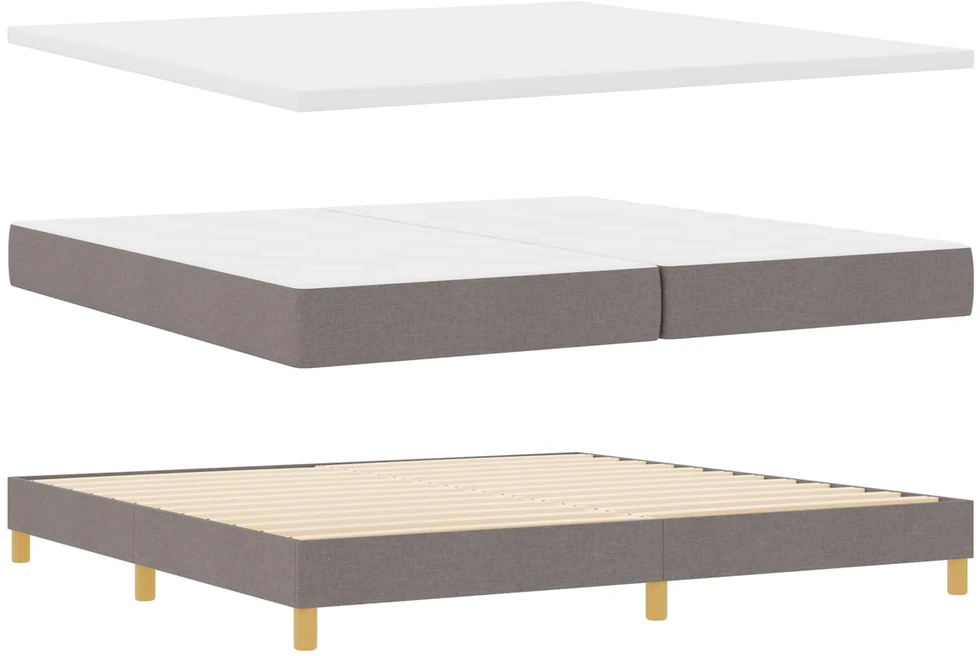 Kiemas lova su galvūgalio Tortora 200 x 200 cm audinys