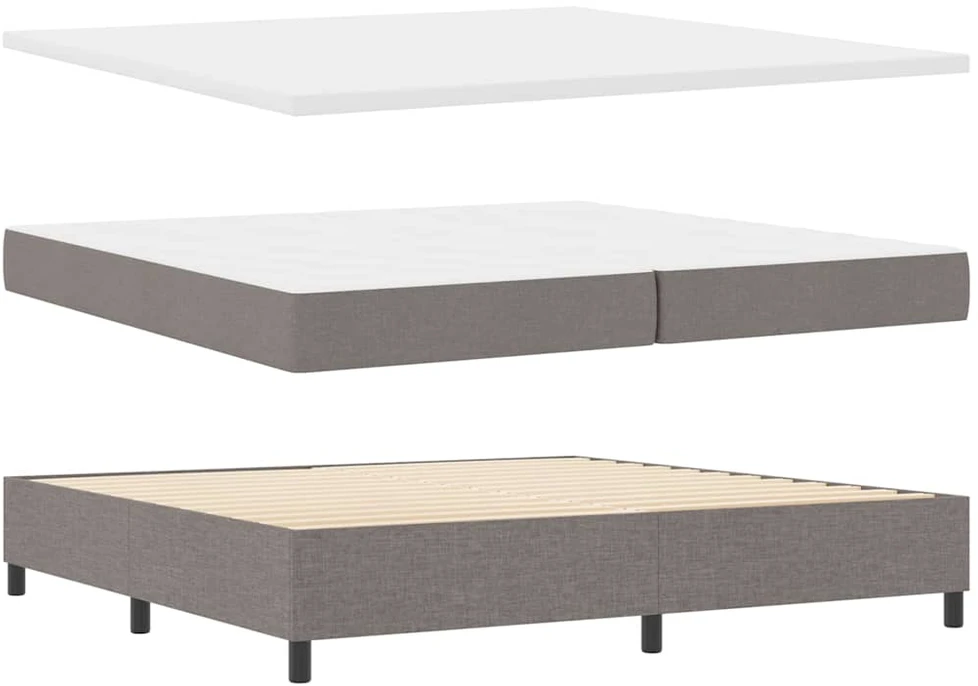 Kiemas lova su galvūgalio Tortora 200 x 200 cm audinys