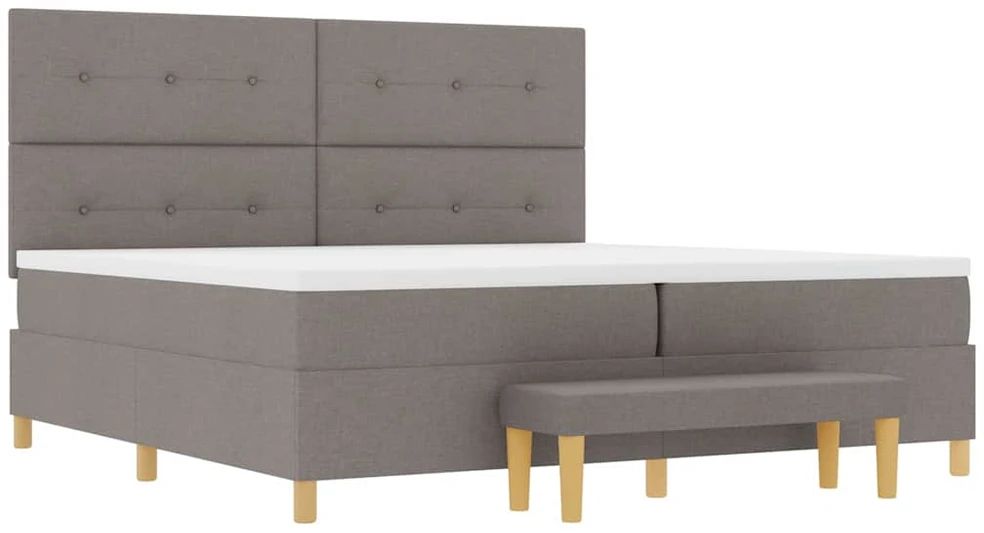 Kiemas lova su galvūgalio Tortora 200 x 200 cm audinys