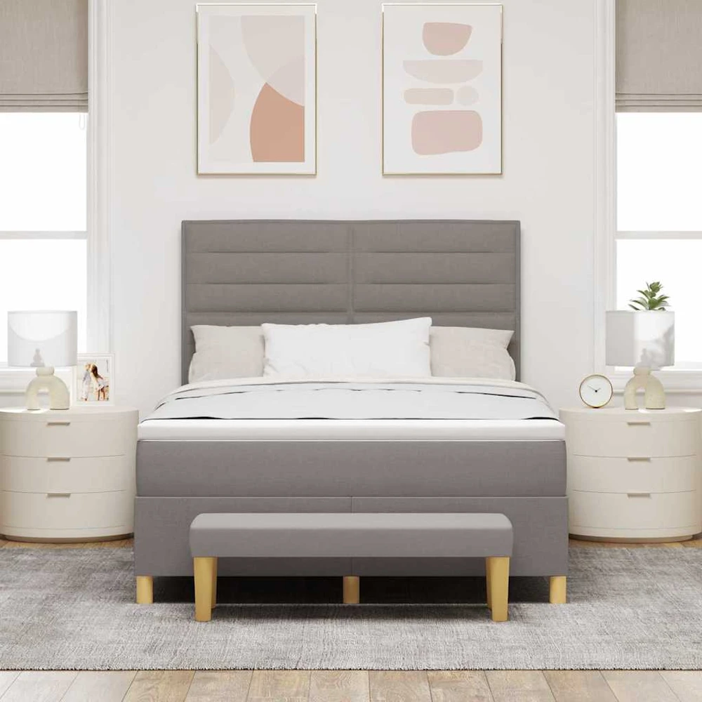 Kiemas lova su galvūgalio Tortora 200 x 140 cm audinys