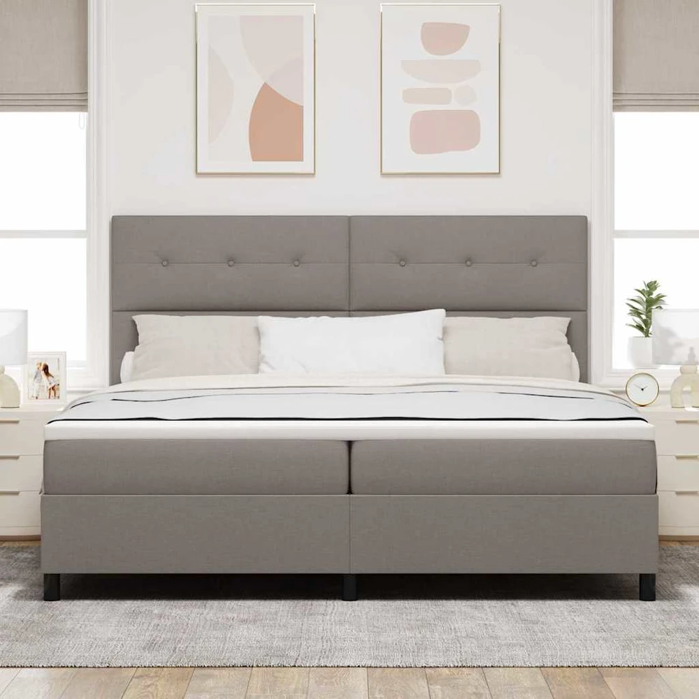 Kiemas lova su galvūgalio Tortora 200 x 200 cm audinys