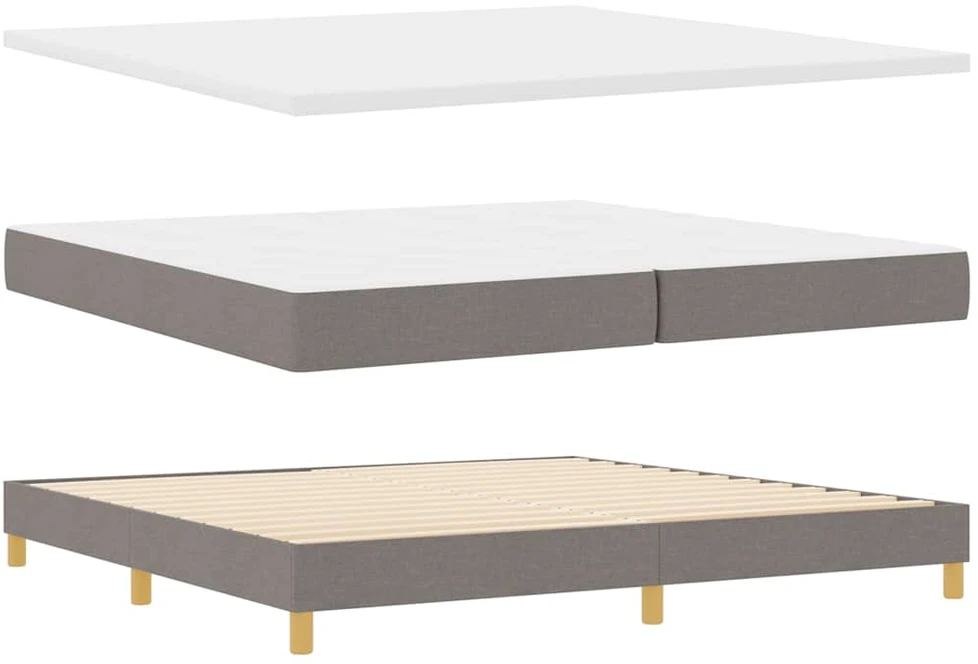 Kiemas lova su galvūgalio Tortora 200 x 200 cm audinys
