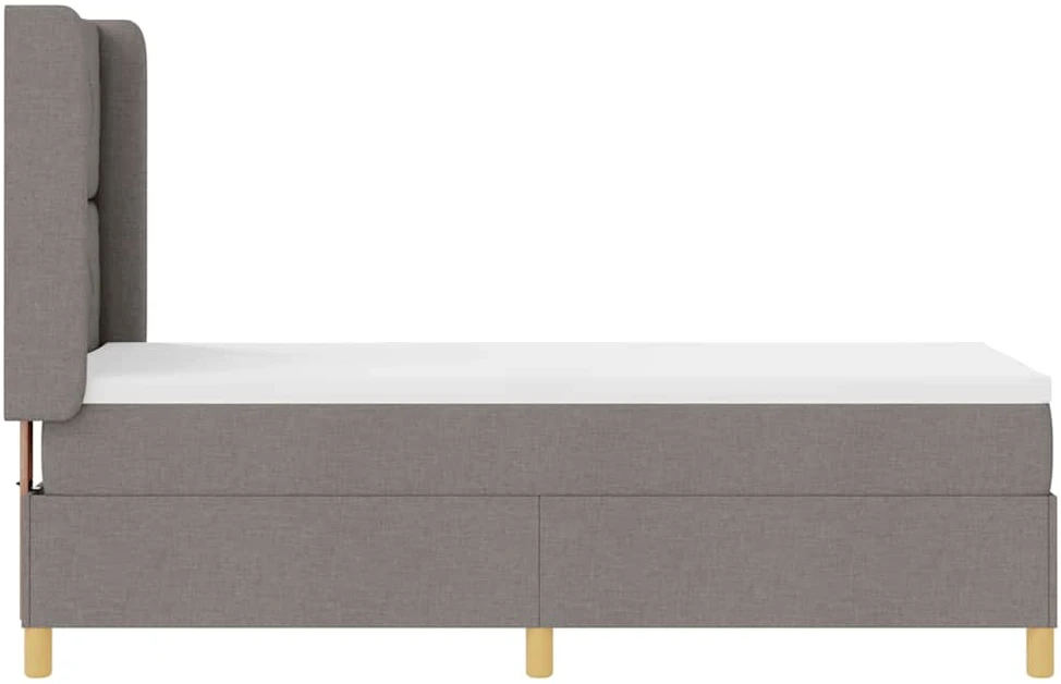Kiemas lova su galvūgalio Tortora 80 x 200 cm audinys