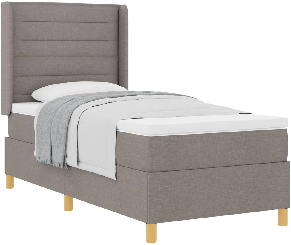 Kiemas lova su galvūgalio Tortora 90 x 190 cm audinys