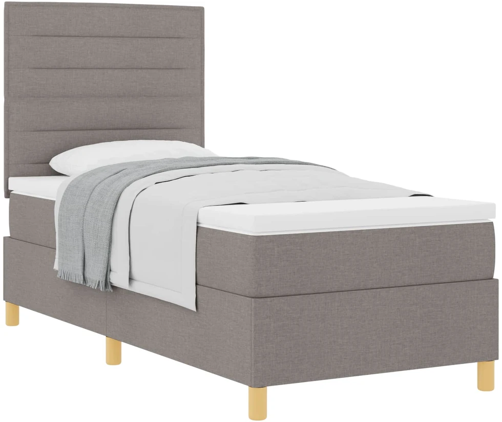 Kiemas lova su galvūgalio Tortora 90 x 190 cm audinys