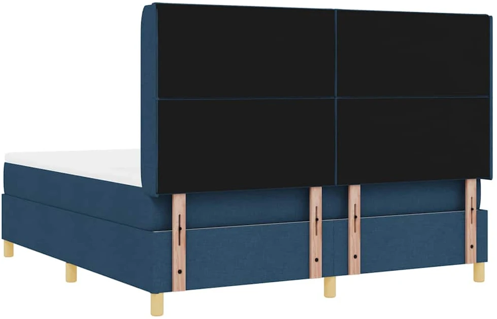 Kiemas lova su LED juostelėmis Mėlyna 180 x 200 cm audinys