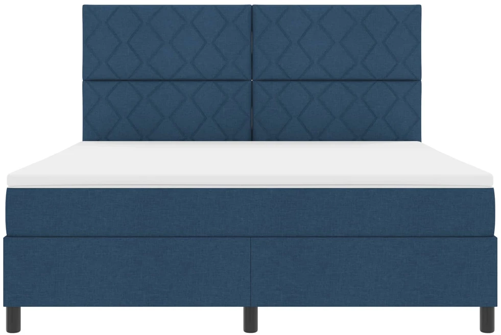 Kiemas lova su LED juostelėmis Mėlyna 180 x 200 cm audinys