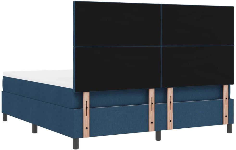 Kiemas lova su LED juostelėmis Mėlyna 180 x 200 cm audinys