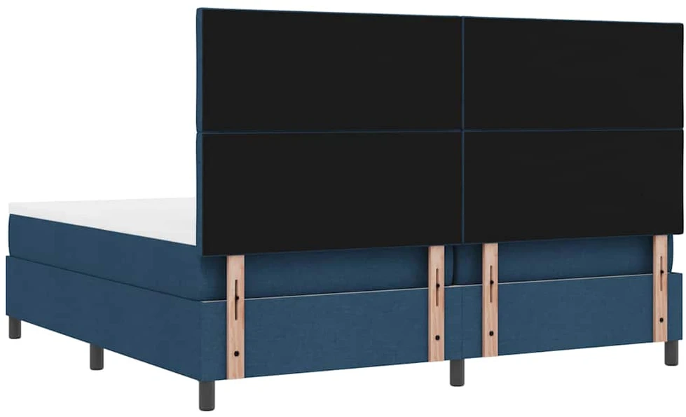 Kiemas lova su LED juostelėmis Mėlyna 200 x 200 cm audinys