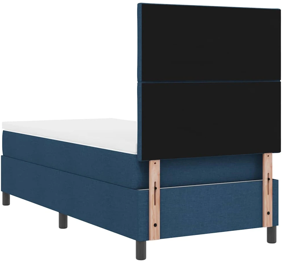Kiemas lova su LED juostelėmis Mėlyna 90 x 190 cm audinys
