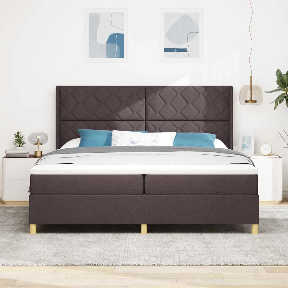 Kiemas lova su LED juostelėmis Ruda 200 x 200 cm audinys