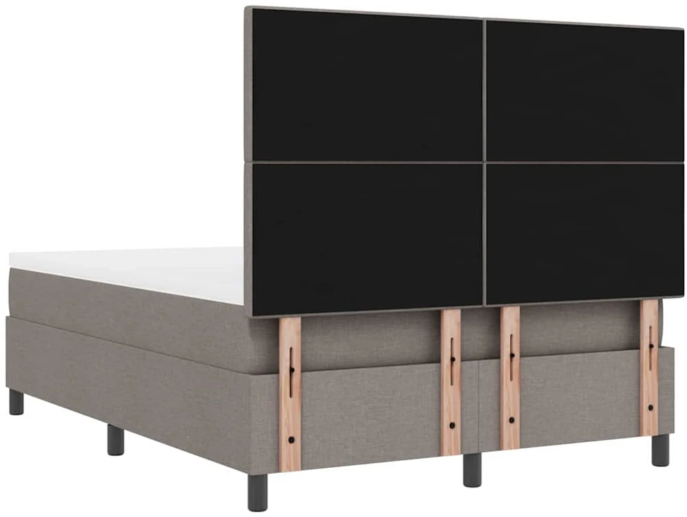 Kiemas lova su LED juostelėmis Tortora 140 x 200 cm audinys