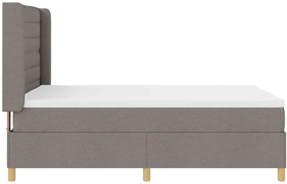 Kiemas lova su LED juostelėmis Tortora 140 x 190 cm audinys