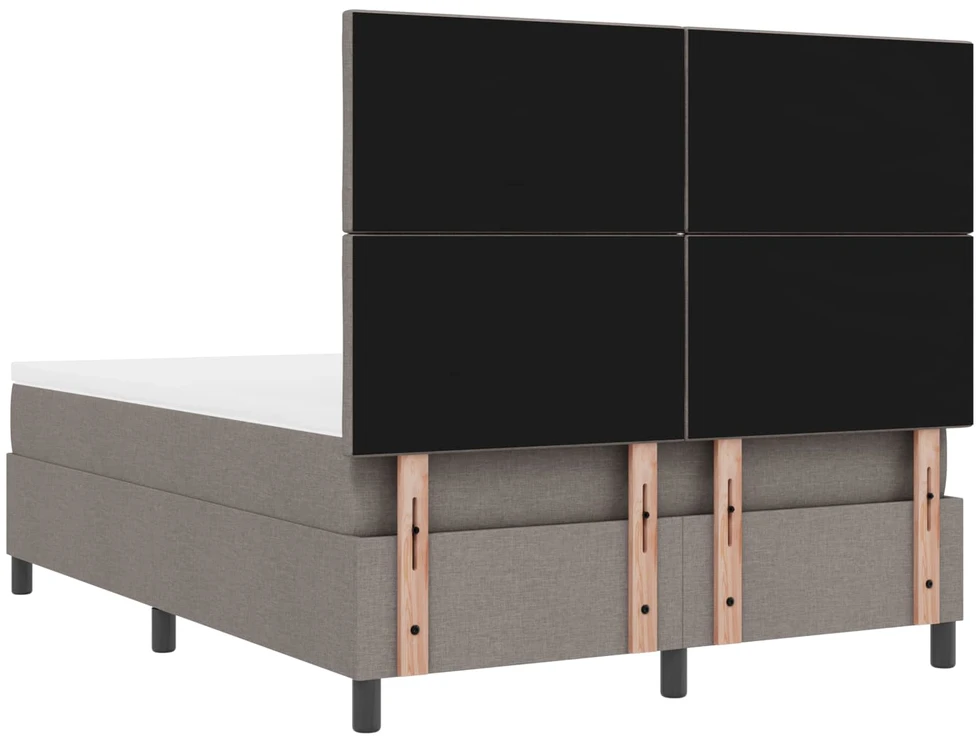 Kiemas lova su LED juostelėmis Tortora 160 x 200 cm audinys