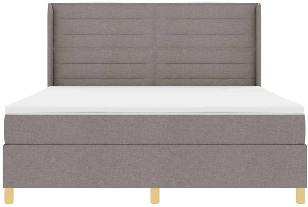 Kiemas lova su LED juostelėmis Tortora 180 x 200 cm audinys