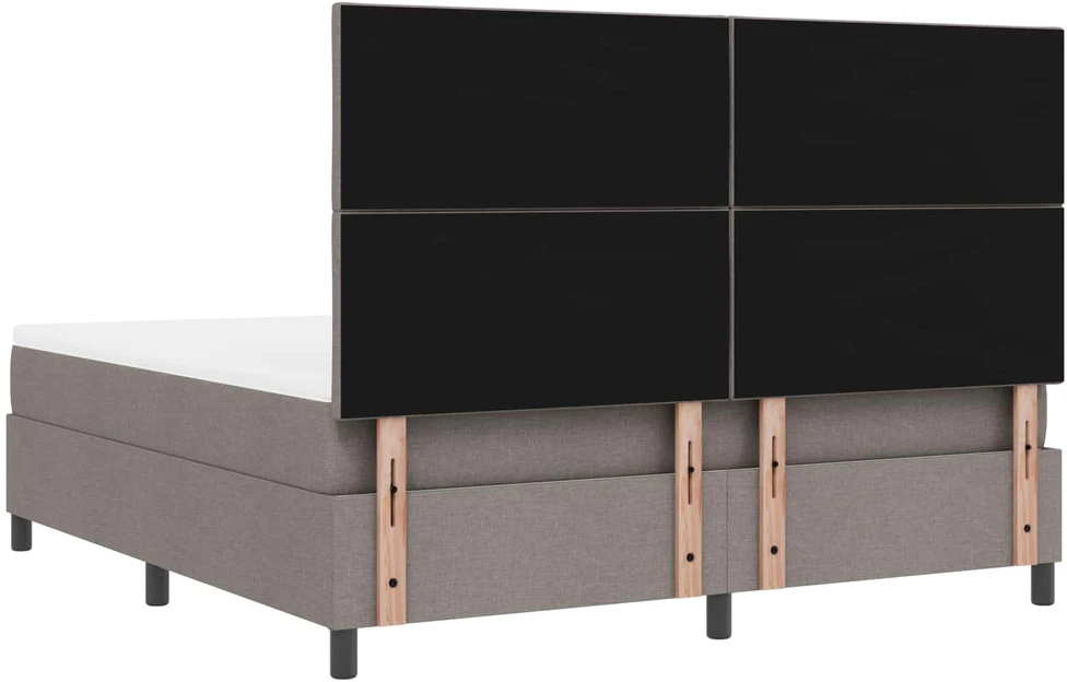 Kiemas lova su LED juostelėmis Tortora 180 x 200 cm audinys