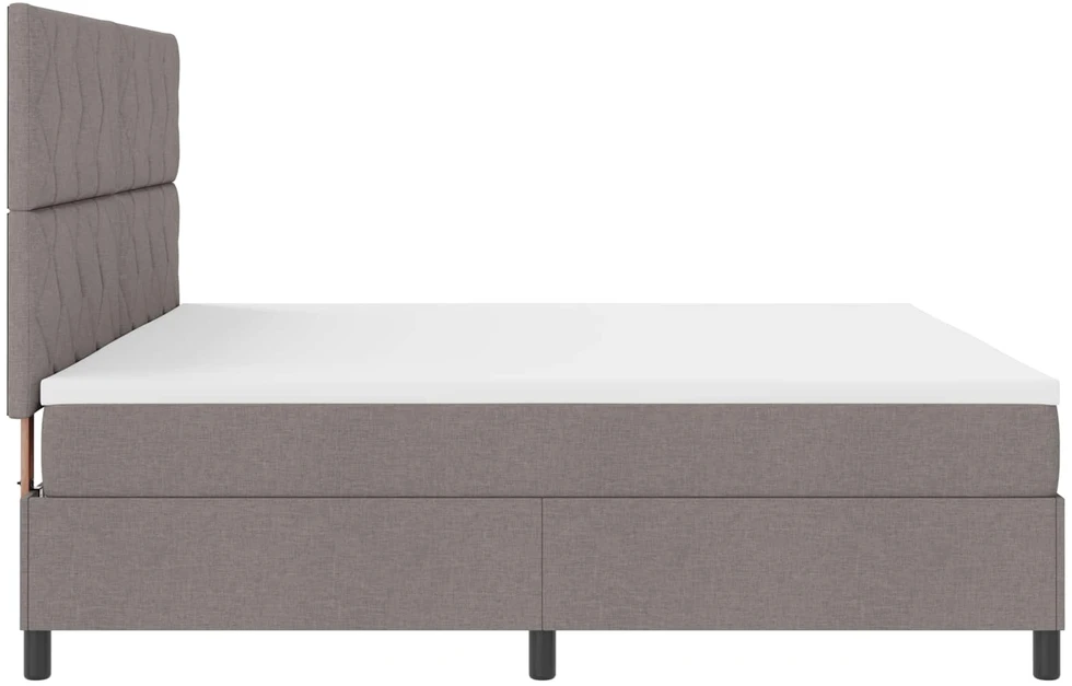 Kiemas lova su LED juostelėmis Tortora 200 x 200 cm audinys