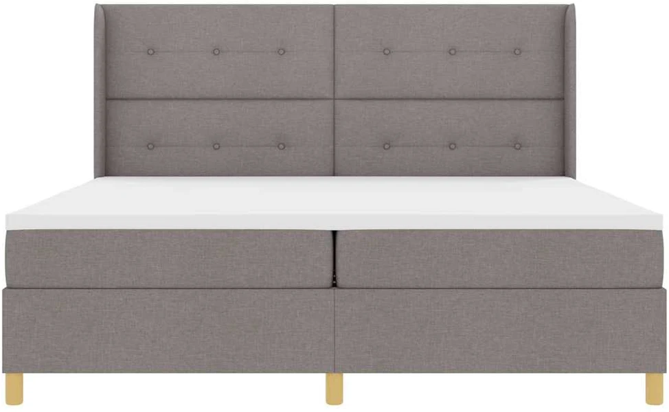 Kiemas lova su LED juostelėmis Tortora 200 x 200 cm audinys