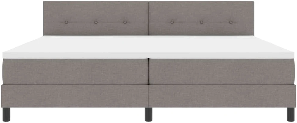 Kiemas lova su LED juostelėmis Tortora 200 x 200 cm audinys