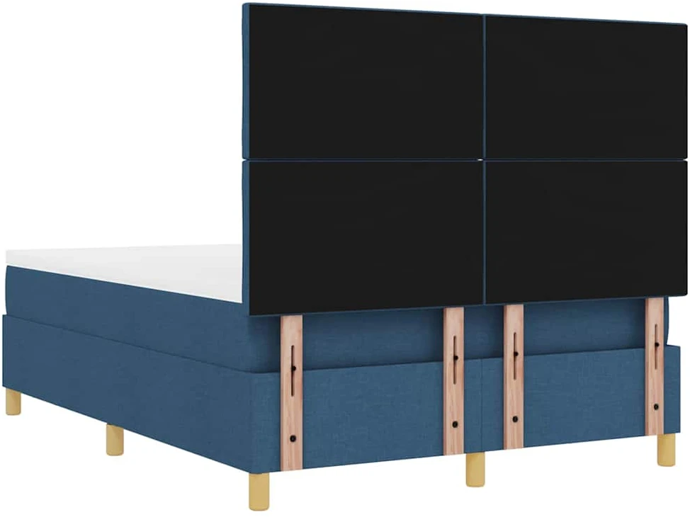 Kiemas lova su pagalve Mėlyna 190 x 140 cm audinys