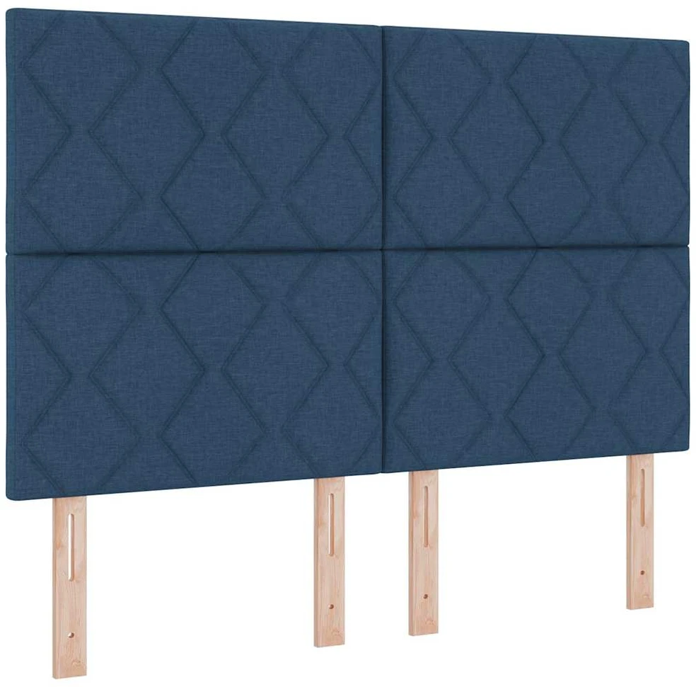 Kiemas lova su pagalve Mėlyna 190 x 140 cm audinys