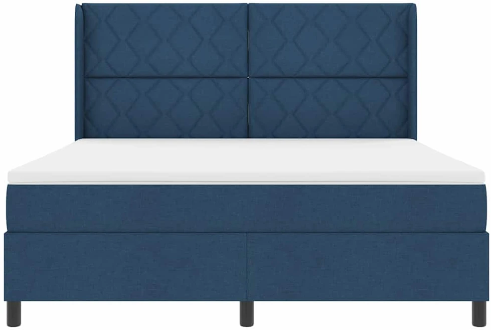 Kiemas lova su pagalve Mėlyna 200 x 180 cm audinys