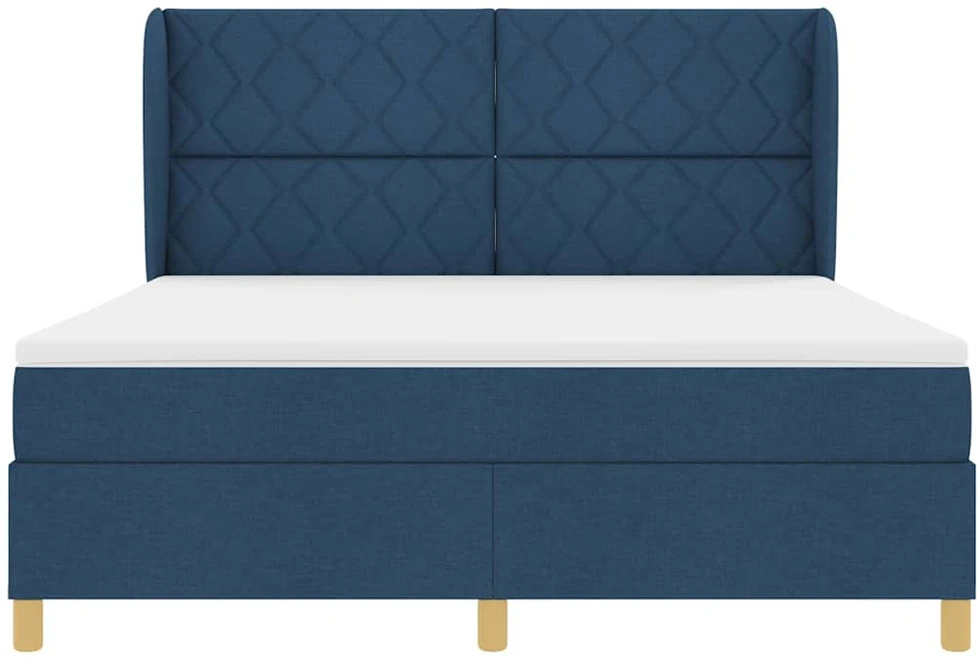 Kiemas lova su pagalve Mėlyna 200 x 180 cm audinys