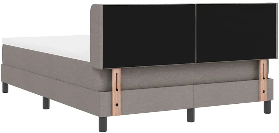 Kiemas lova su pagalve su galvūgalio Taupe 200 x 140 cm audinys