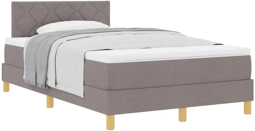 Kiemas lova su pagalve Tortora 120 x 190 cm audinys