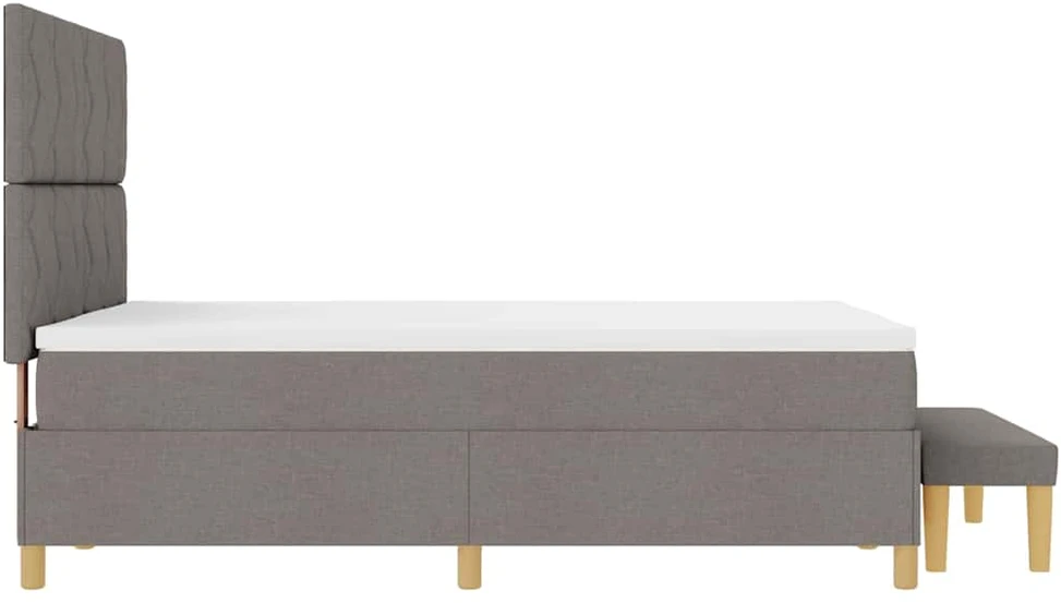 Kiemas lova su pagalve Tortora 200 x 140 cm audinys