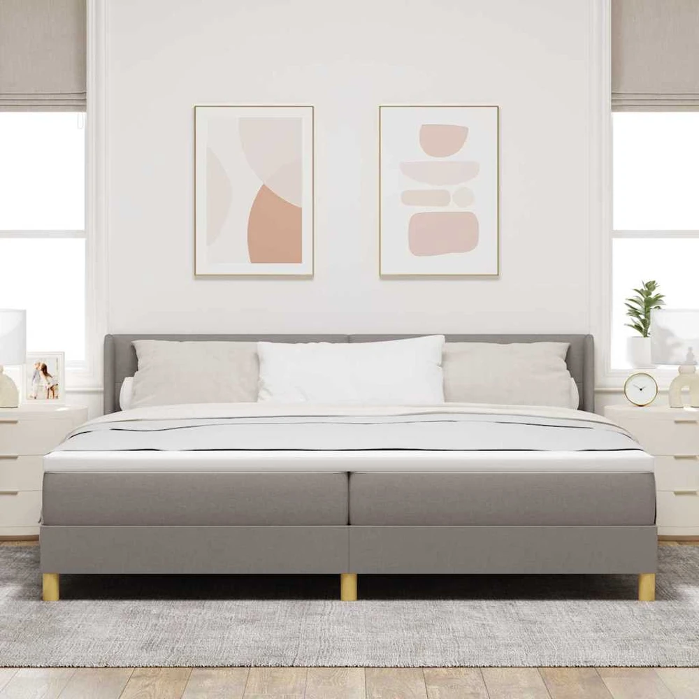Kiemas lova su pagalve Tortora 200 x 200 cm audinys