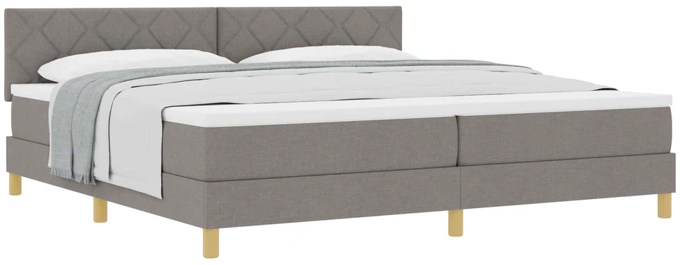 Kiemas lova su pagalve Tortora 200 x 200 cm audinys
