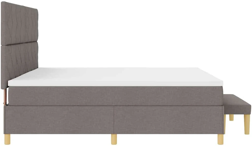 Kiemas lova su pagalve Tortora 200 x 200 cm audinys