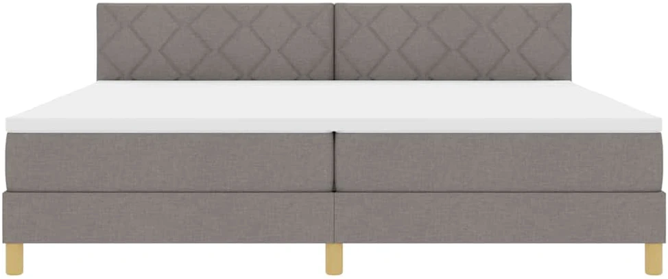 Kiemas lova su pagalve Tortora 200 x 200 cm audinys