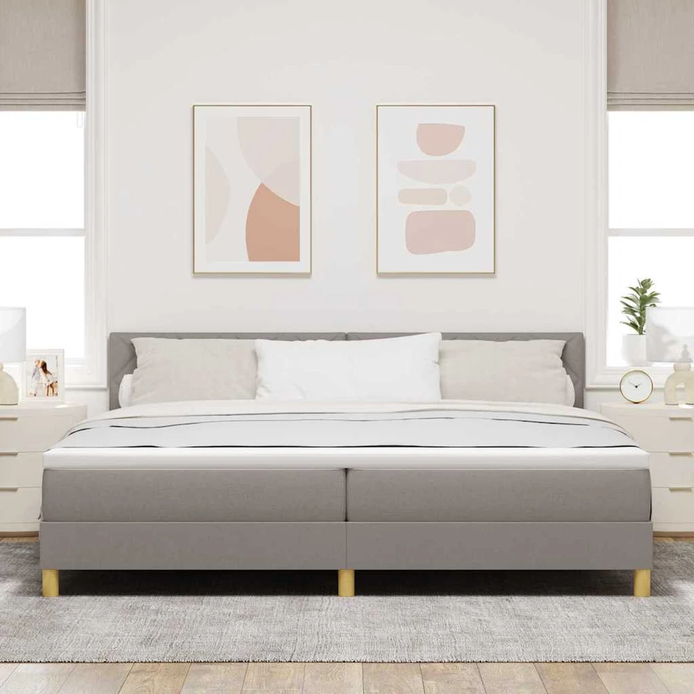 Kiemas lova su pagalve Tortora 200 x 200 cm audinys
