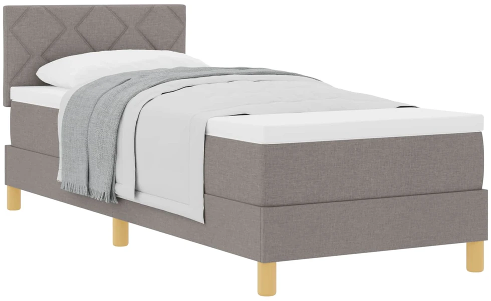 Kiemas lova su pagalve Tortora 80 x 200 cm audinys