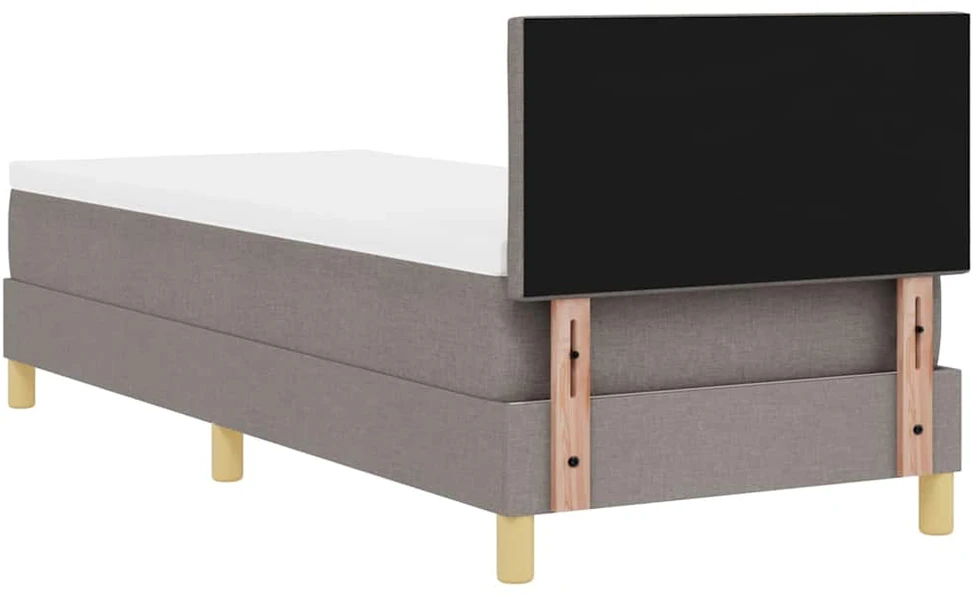 Kiemas lova su pagalve Tortora 80 x 200 cm audinys