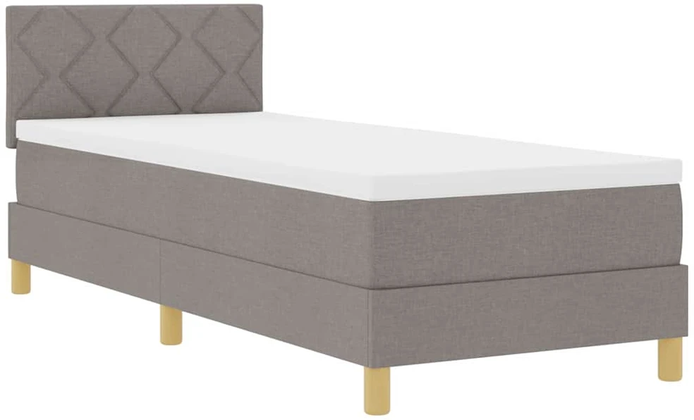 Kiemas lova su pagalve Tortora 80 x 200 cm audinys