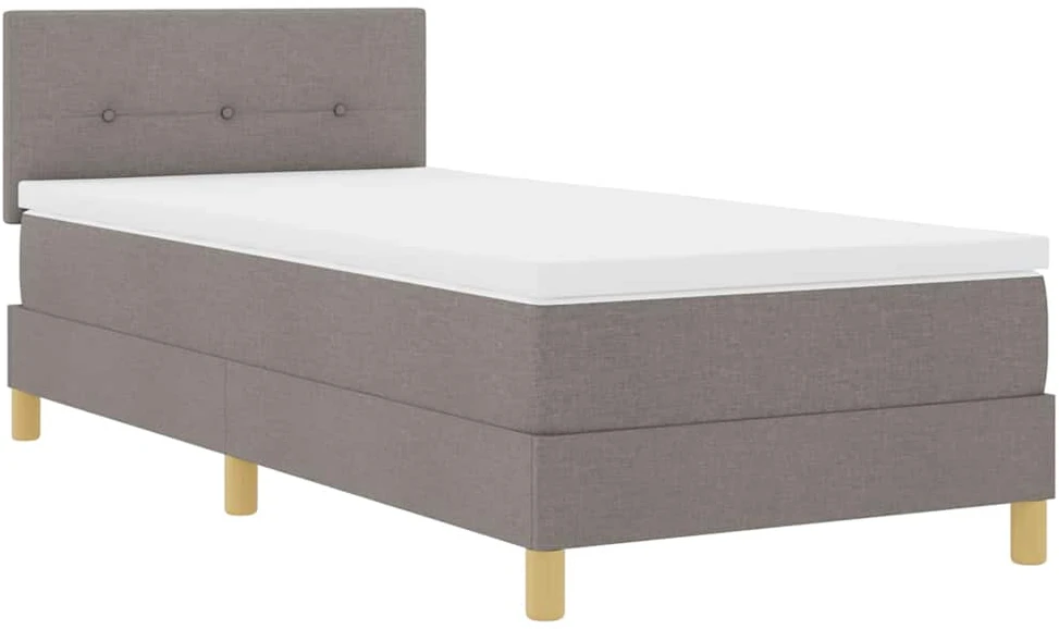 Kiemas lova su pagalve Tortora 90 x 200 cm audinys
