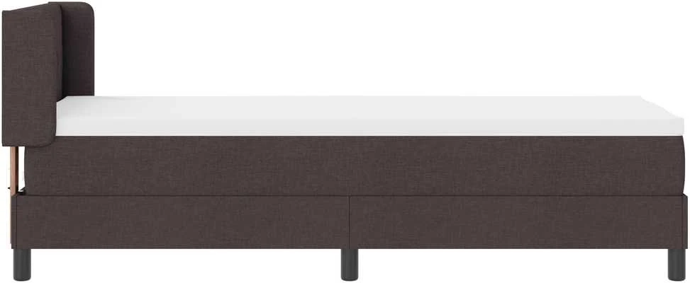 Kiemas lova su pagalve Tamsiai rudas 200 x 80 cm audinys