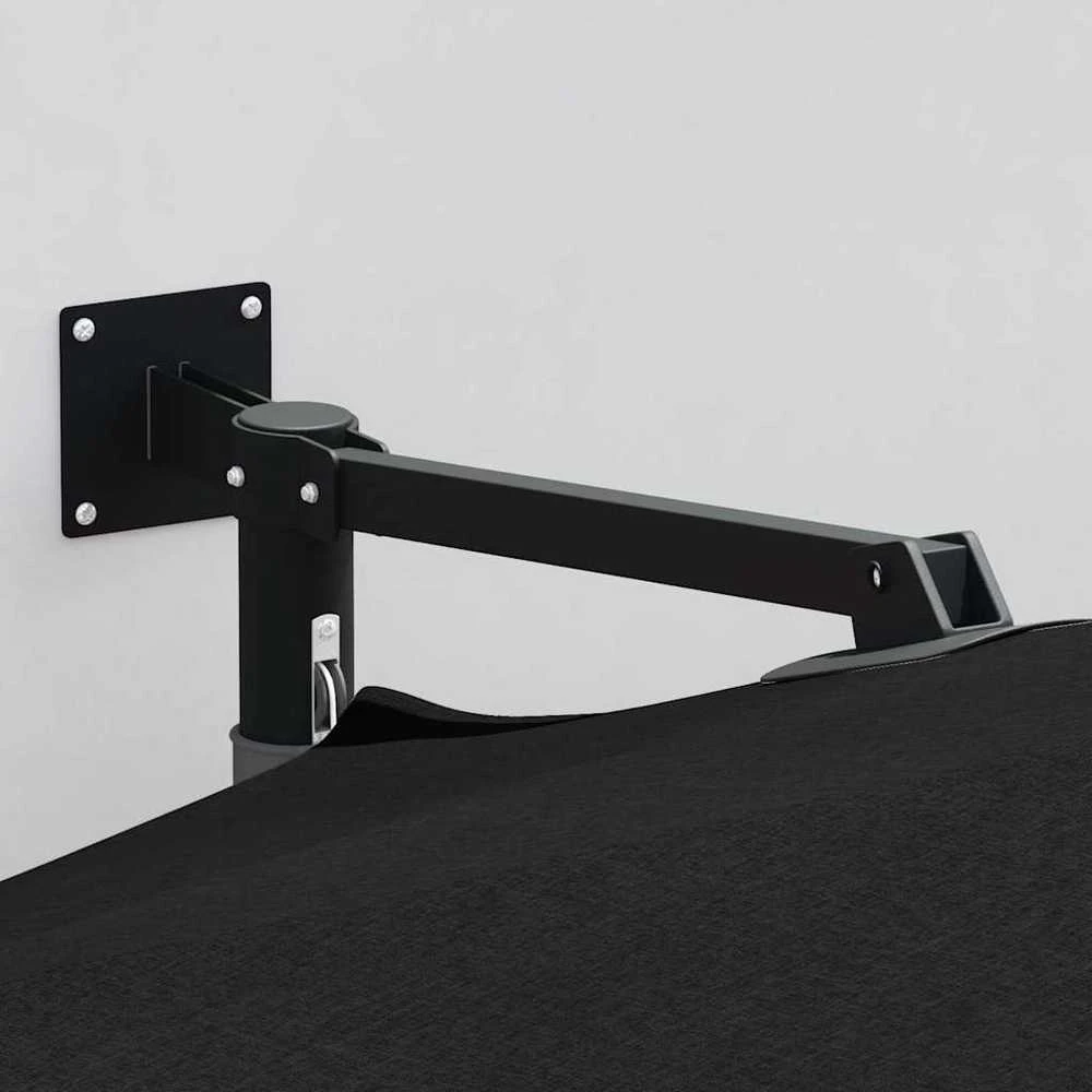 Sodo skėtis 248 x 248 x 148 cm Poliesteris ir plienas Juoda