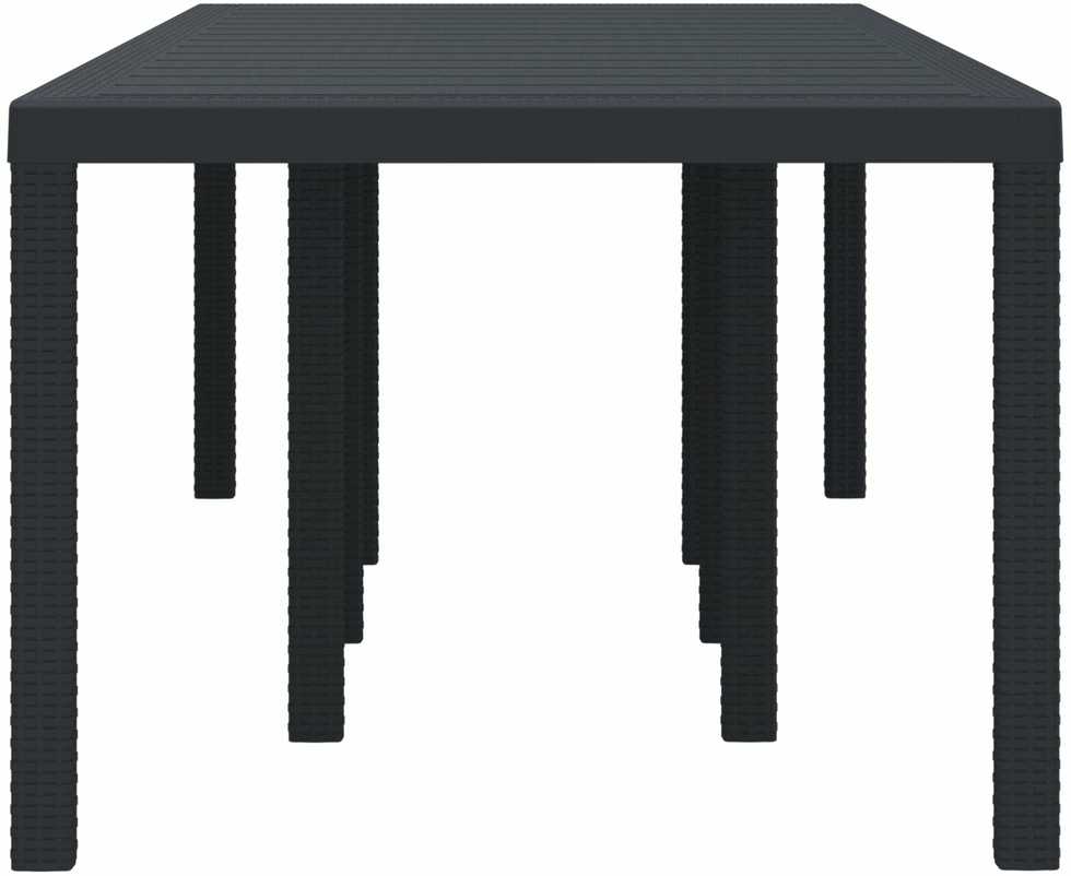 Oro sąlygoms atsparus sodo stalas Antracitas 250 x 100 x 73 cm