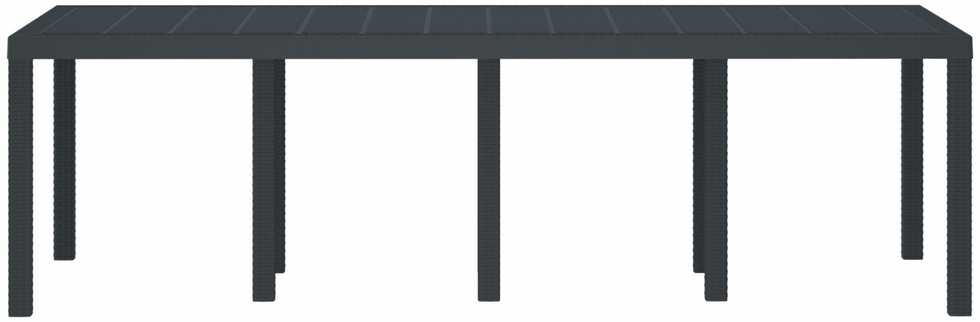 Oro sąlygoms atsparus sodo stalas Antracitas 250 x 100 x 73 cm