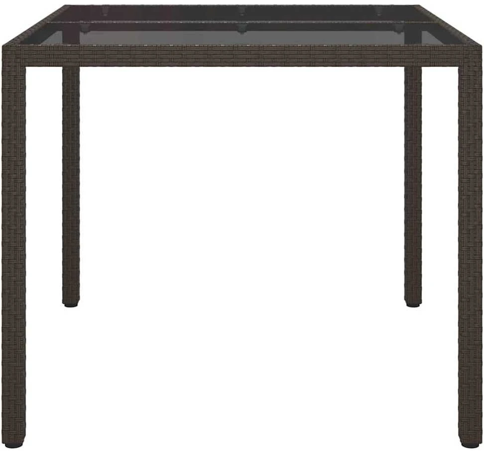 Sodo stalas Ruda 90 x 90 x 75 cm poliratanas