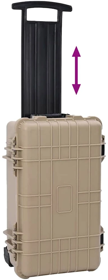 Kieta bagažo dėžė Smėlio 56 x 35 x 23 cm Polipropilenas ir ABS