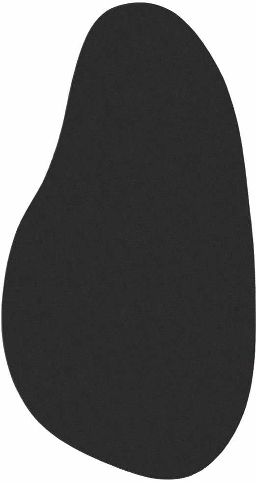 Kilimas HUARTE Juoda 80 x 150 cm Poliesteris